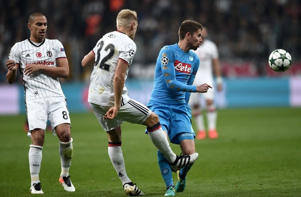 Beşiktaş-Napoli karşılaşmasından kareler