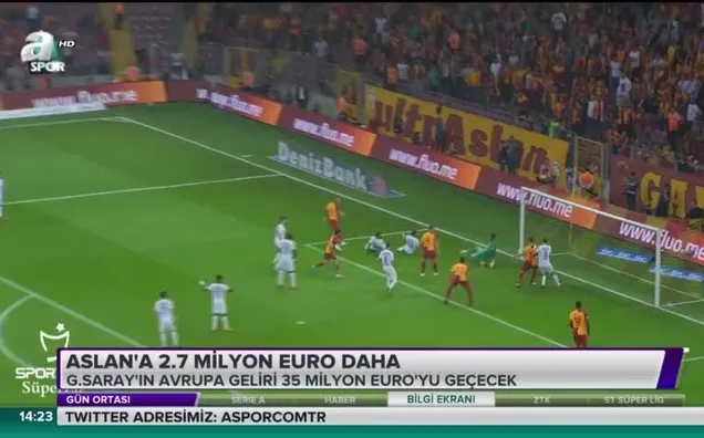 Aslan'a 2,7 milyon euro daha