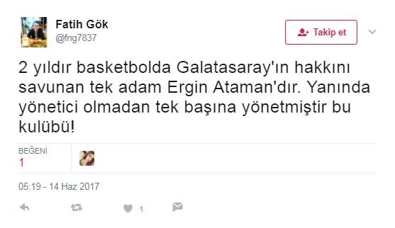 Ergin Ataman gitti sosyal medya sallandı