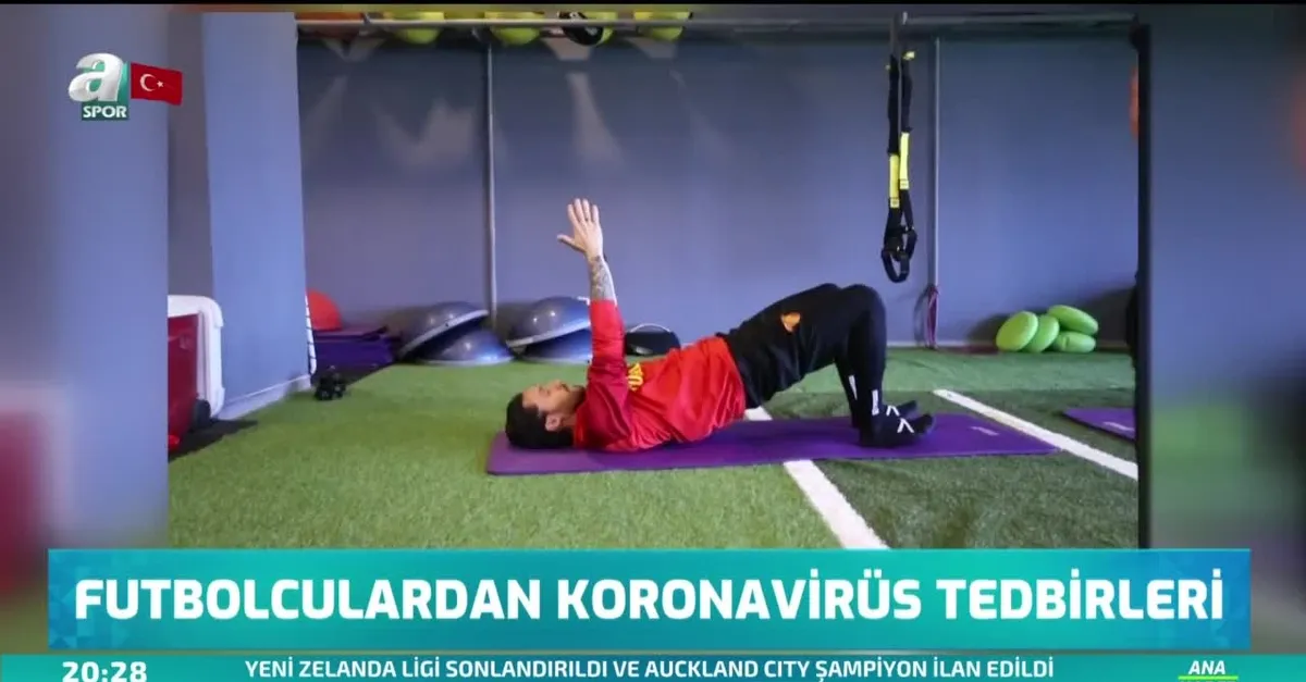 Futbolculardan koronavirüs tedbirleri