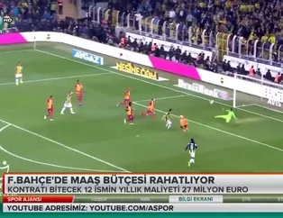 Fenerbahçe'de maaş bütçesi rahatlıyor