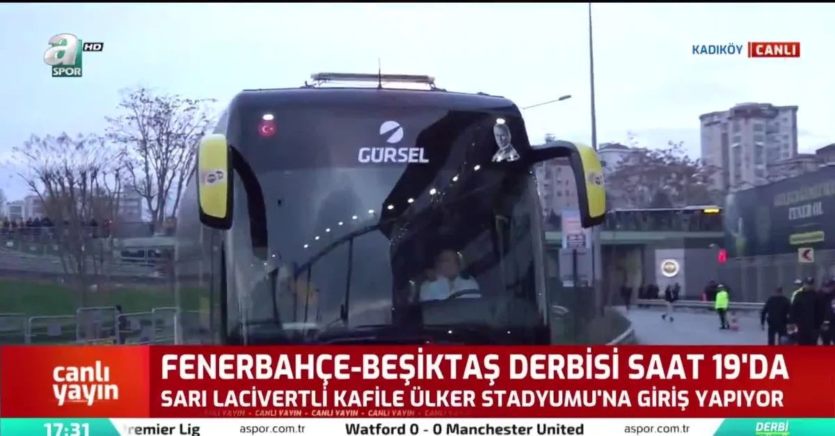Fenerbahçe kafilesi stada ulaştı
