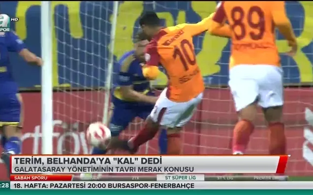 Fatih Terim Belhanda'ya "Kal" dedi