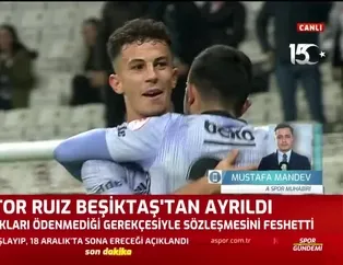 Victor Ruiz Beşiktaş'tan ayrıldı