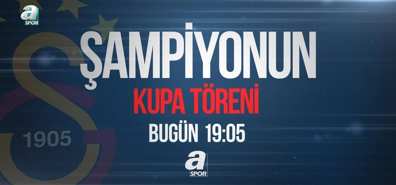 Galatasaray'ın şampiyonluk kutlamaları A Spor'da
