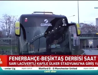 Fenerbahçe kafilesi stada ulaştı