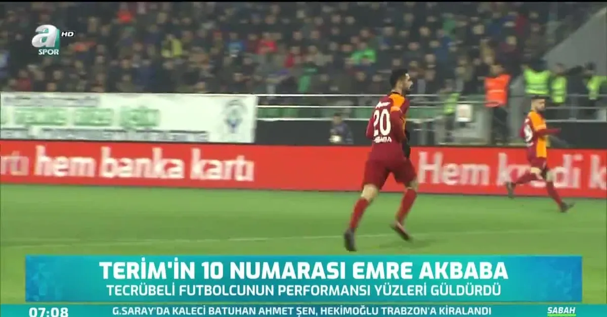 Fatih Terim'in 10 numarası Emre Akbaba
