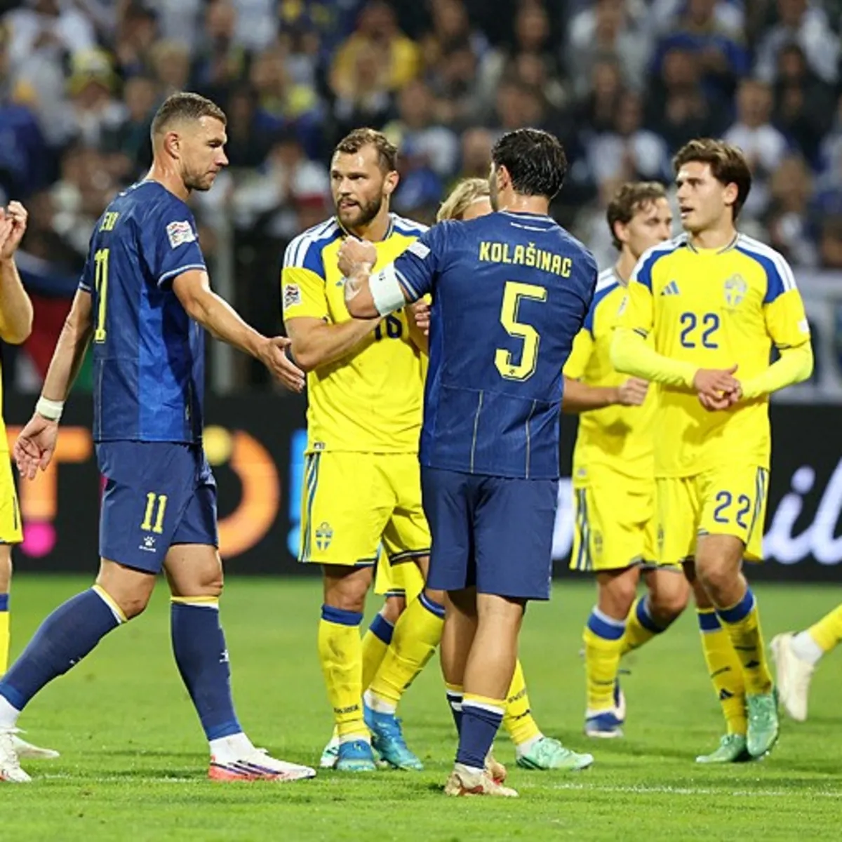 Dzeko'nun veda maçında Bosna Hersek ve İsveç 1-1 berabere kaldı