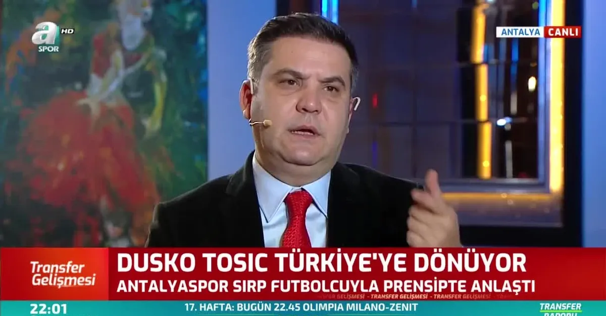 Dusko Tosic Türkiye'ye dönüyor