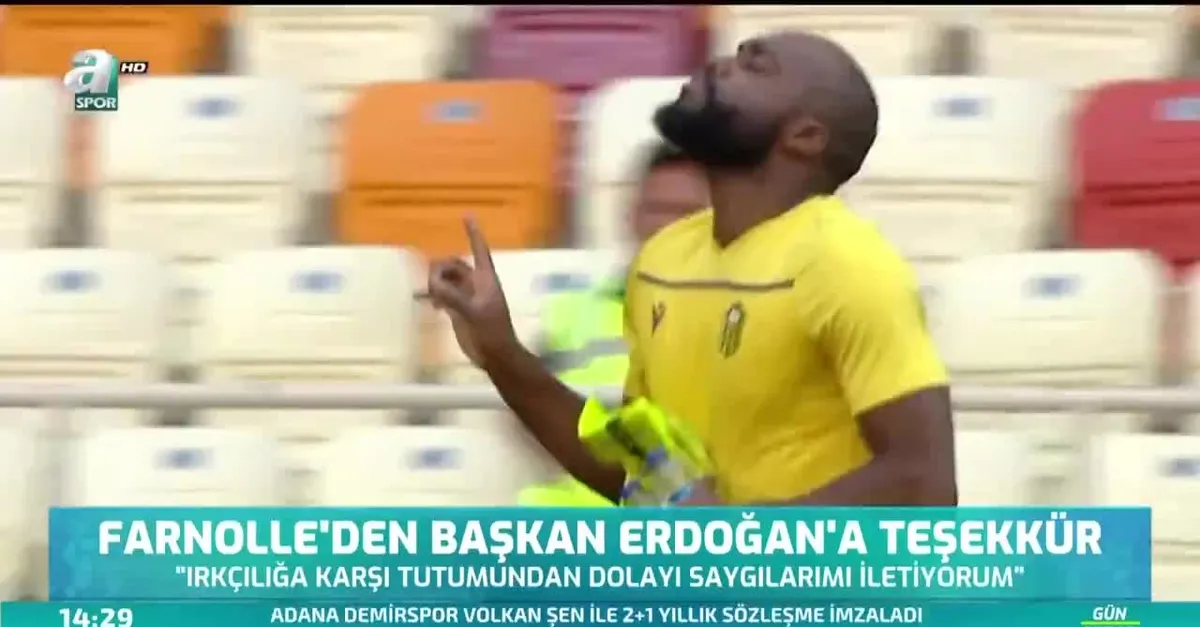Farnolle'den Başkan Erdoğan'a teşekkür