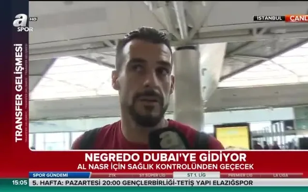 Negredo, Dubai'ye gidiyor