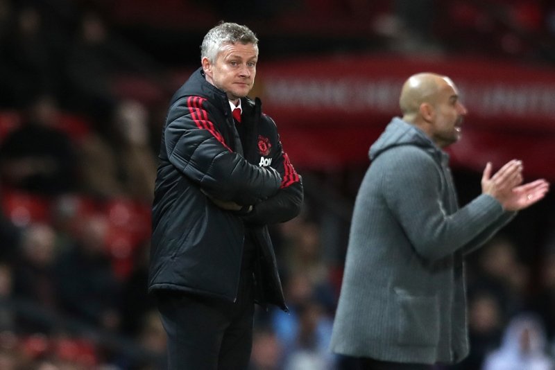 Manchester United - Manchester City maçından kareler...