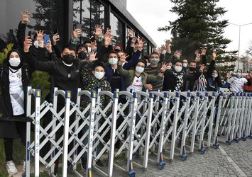 Beşiktaş'a Sivas'ta coşkulu karşılama