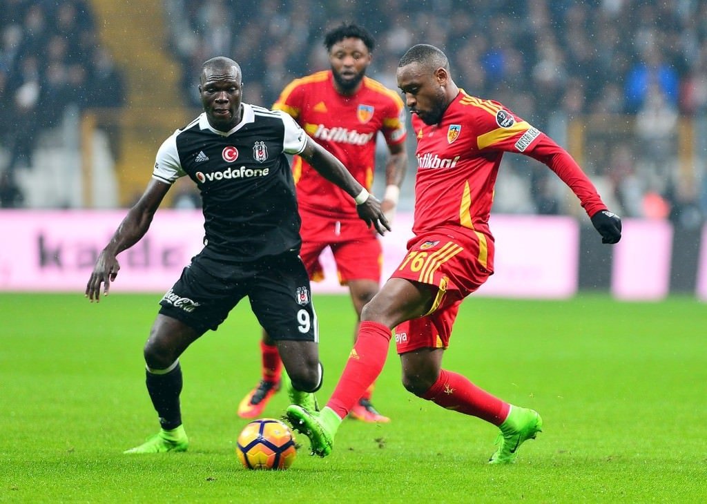 Beşiktaş-Kayserispor karşılaşmasından kareler