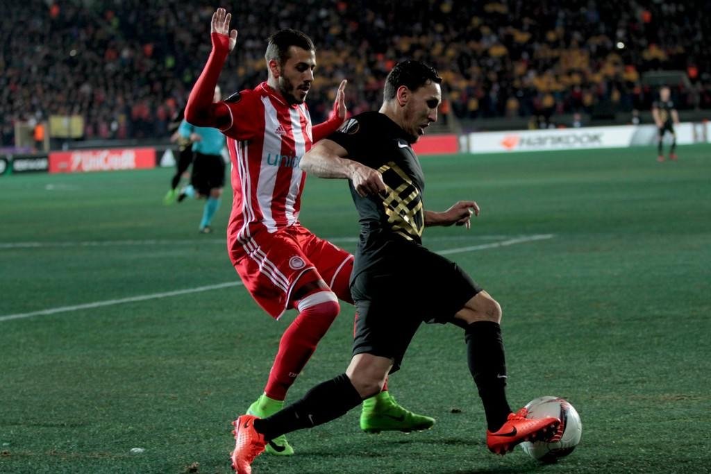 Osmanlıspor - Olympiakos maçından kareler