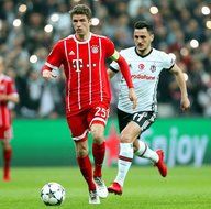 Beşiktaş-Bayern Münih mücadelesinde kareler