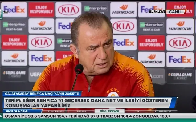 Fatih Terim: "Eğer Benfica'yı elersek..."