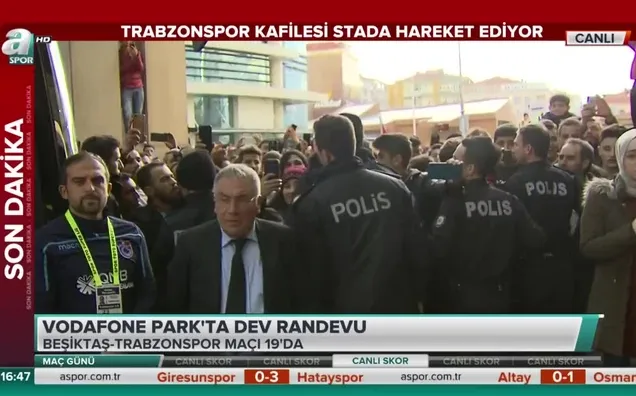 Trabzonspor kafilesi stada hareket etti