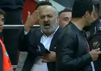 Maçta olay! Başkan sahaya indi