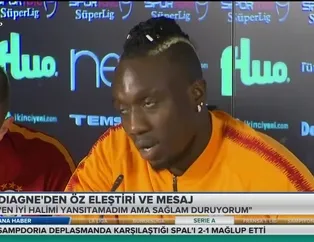 Diagne'den öz eleştiri ve mesaj