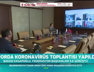 Sporda corona virüsü toplantısı yapıldı