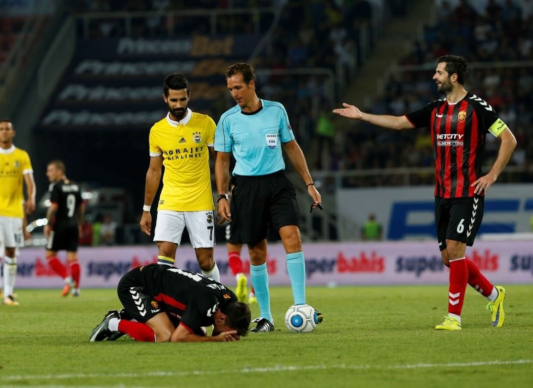 Vardar - Fenerbahçe maçından kareler