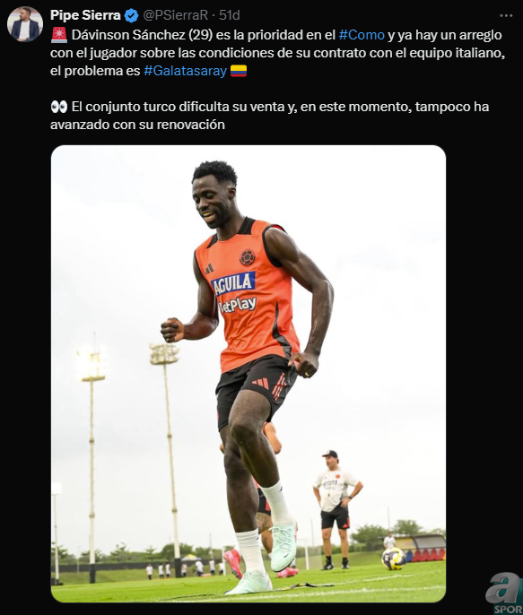 TRANSFER HABERİ | Galatasaray’a Davinson Sanchez şoku! İtalyan takım ile anlaştı