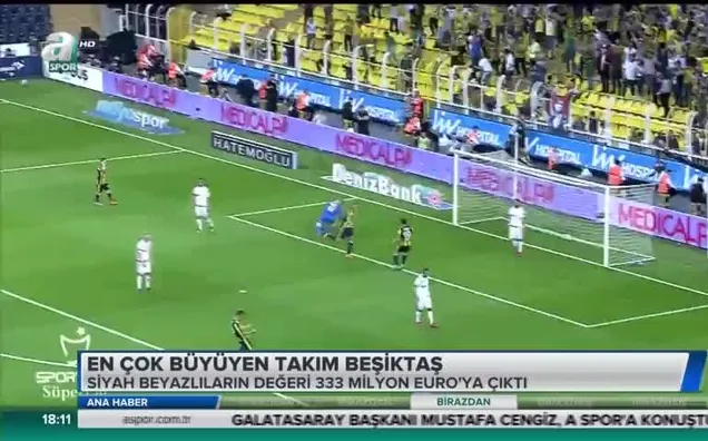 En çok büyüyen takım Beşiktaş