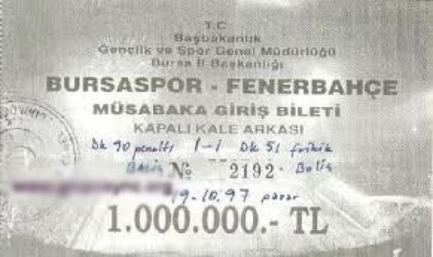 Eski maç biletleri