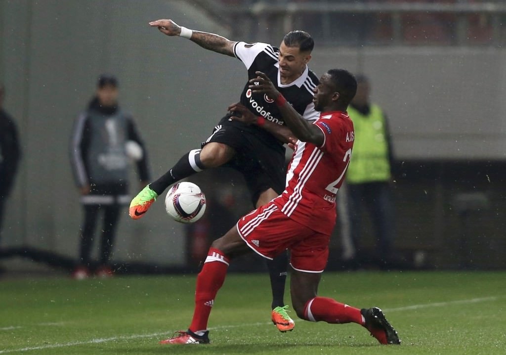 Olympiakos - Beşiktaş maçından kareler