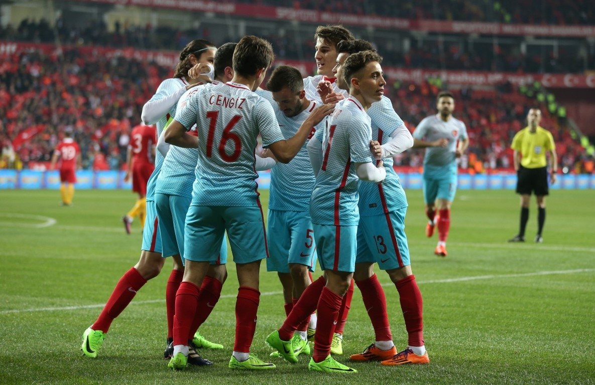 Türkiye - Moldova maçından kareler