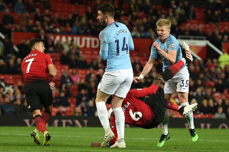 Manchester United - Manchester City maçından kareler...
