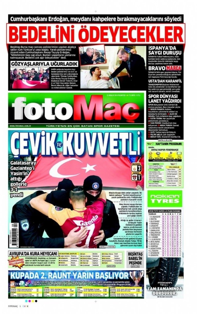 12 Aralık 2016 gazete manşetleri