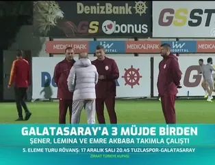 Galatasaray'a 3 müjde birden