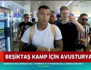 Beşiktaş kafilesi Salzburg'a ulaştı