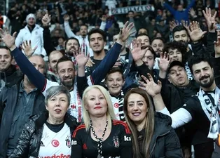Beşiktaşlı taraftardan büyük destek