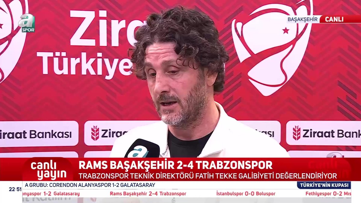 03 Mart 2026 - Fatih Tekke: Oynamasını istemedim çünkü… - Aspor  Ziraat Türkiye Kupası