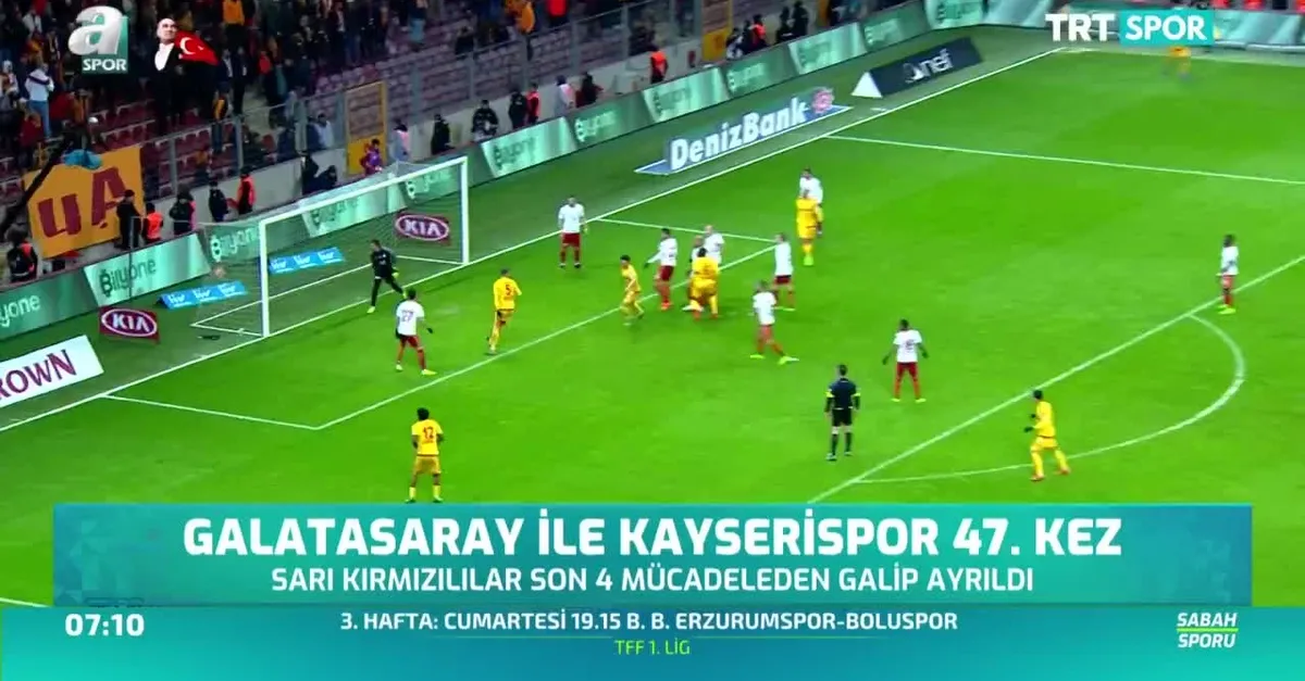 Galatasaray ile Kayserispor 47. kez