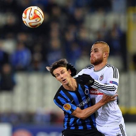 C.Brugge-Beşiktaş maçından kareler