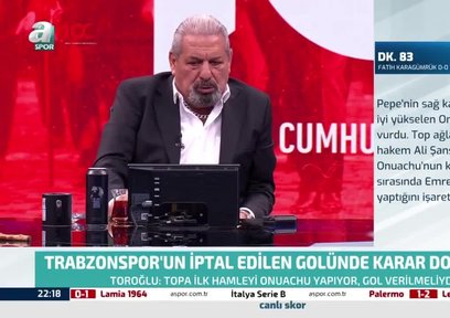 Toroğlu Trabzonspor'un sayılmayan golünü yorumladı!
