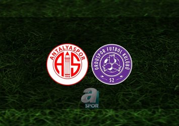 Antalyaspor - 52 Orduspor FK maçı CANLI İZLE