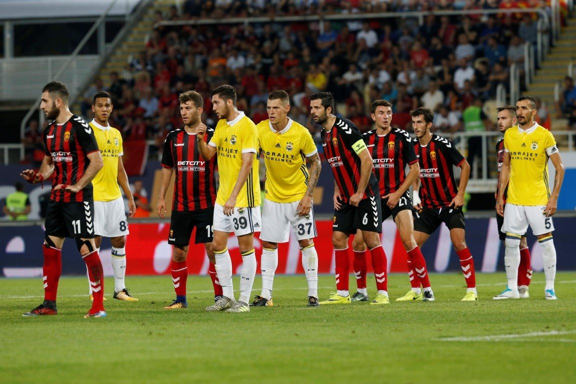 Vardar - Fenerbahçe maçından kareler