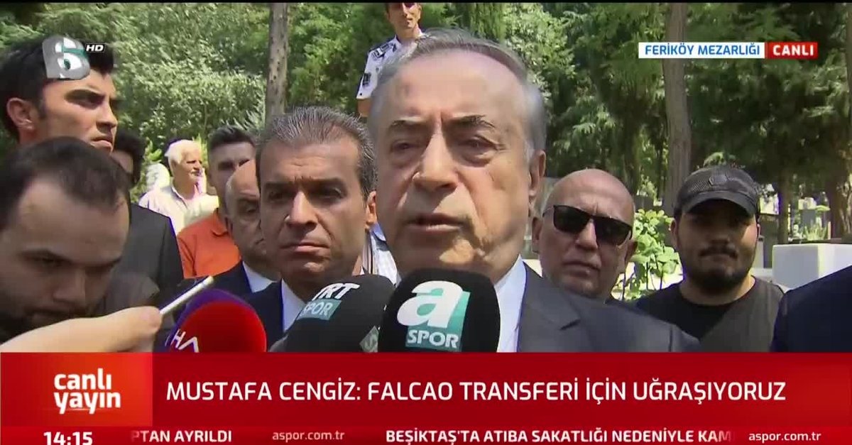 Mustafa Cengiz, Falcao sorusuna bu cevabı verdi