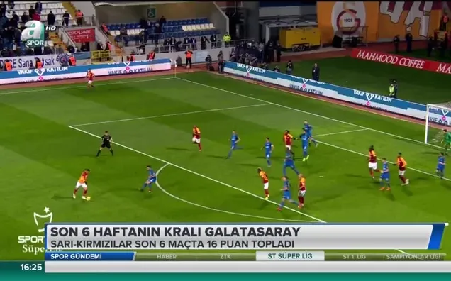 Son 6 haftanın kralı Galatasaray