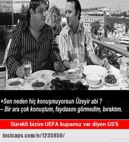 Galatasaray - Lazio maçının capsleri