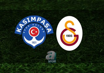 Kasımpaşa - Galatasaray maçı detayları!