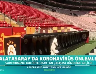 Galatasaray'da koronavirüs önlemleri