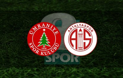 Ümraniyespor Antalyaspor maçı CANLI İZLE Ümraniyespor-Antalyaspor canlı anlatım