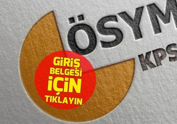 KPSS ÖN LİSANS GİRİŞ BELGESİ SORGULAMA EKRANI 📌