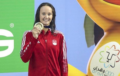 AKDENİZ OYUNLARI: Milli yüzücümüz Viktoria Zeynep Güneş altın madalyanın sahibi oldu!